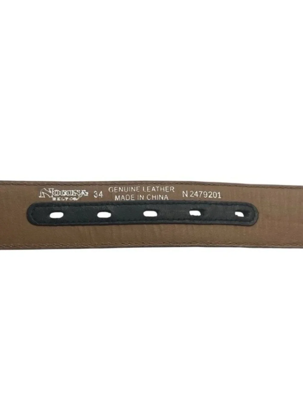 Nocona Men's 34 Belt Black Leather Western Cowboy Texas Star Studded N2479201